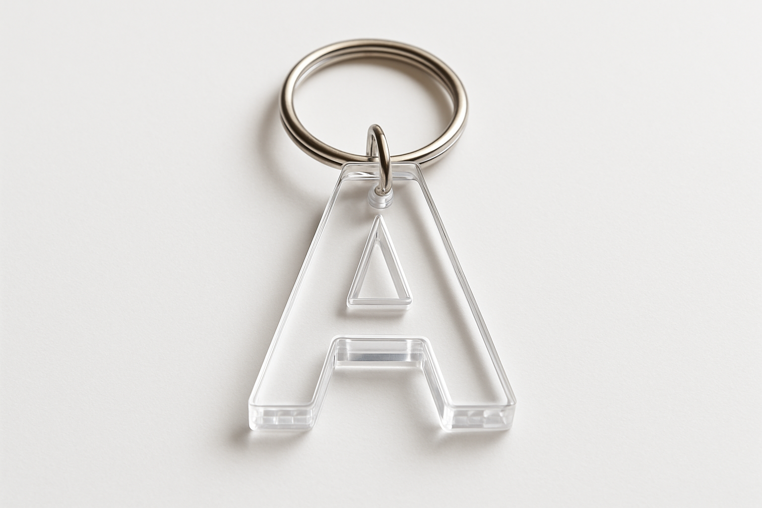 Clear letter acrylic Keychain 
