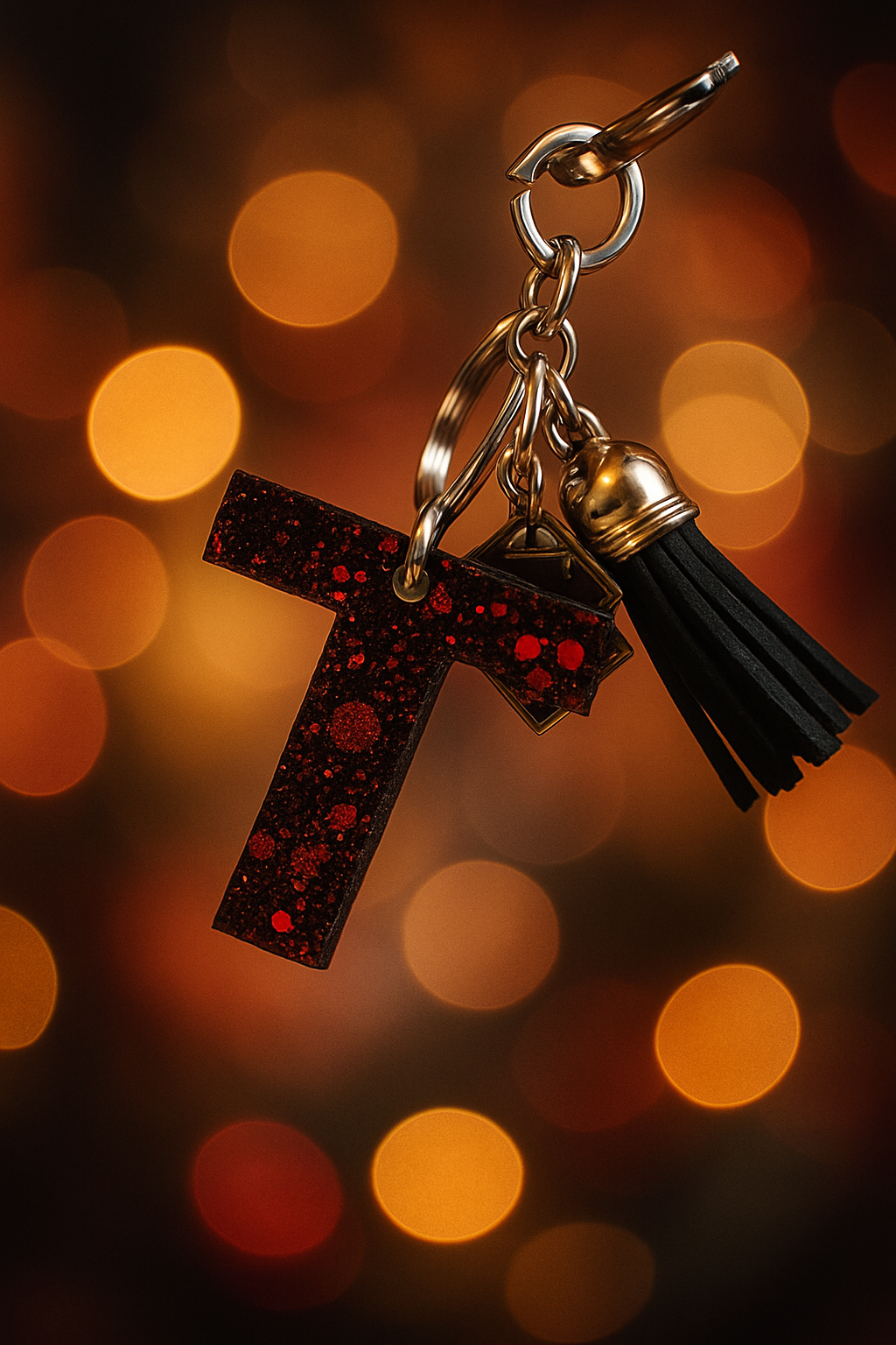 Crimson Nightfall Keychain