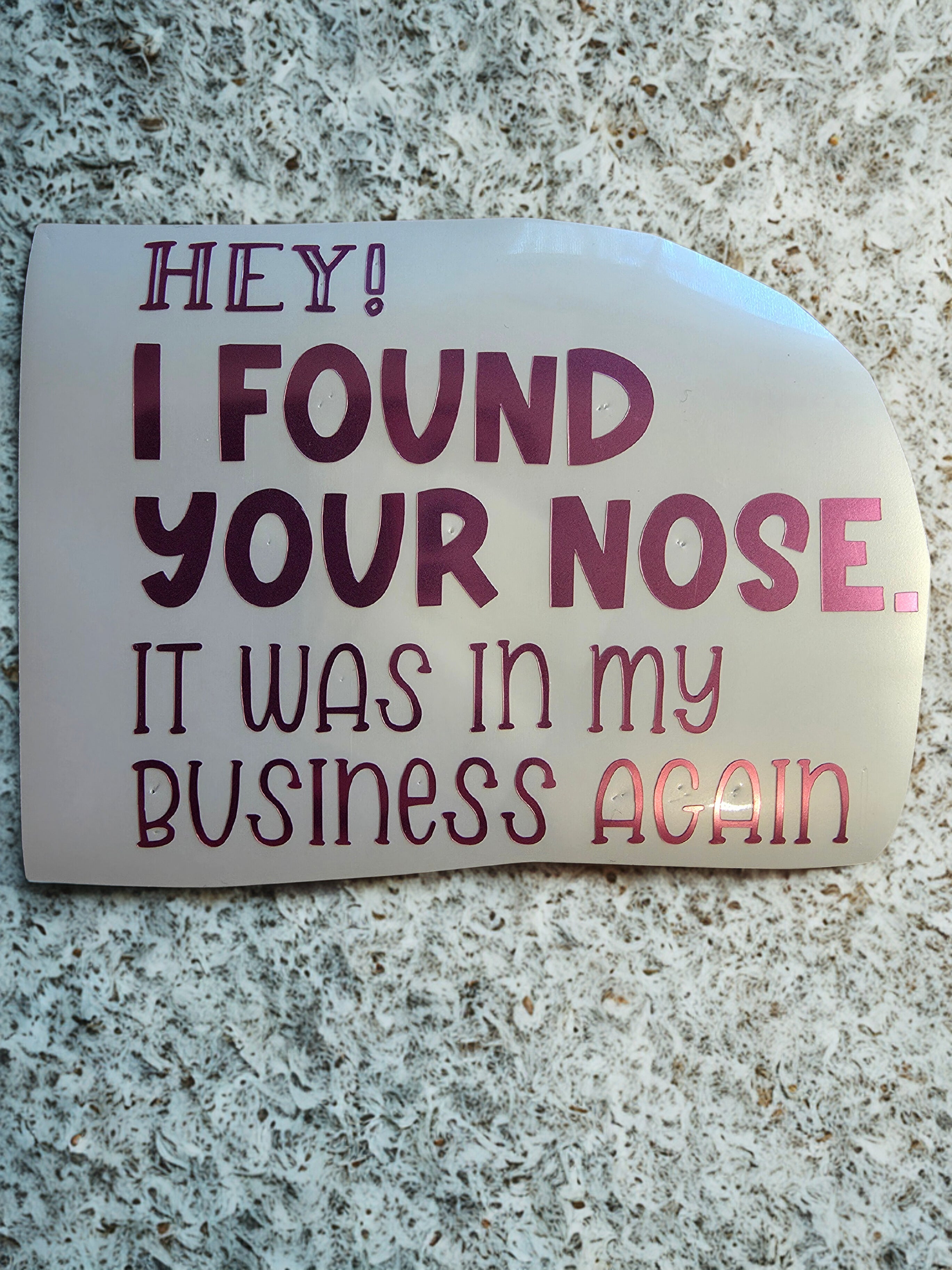 Nosey Car Decal
