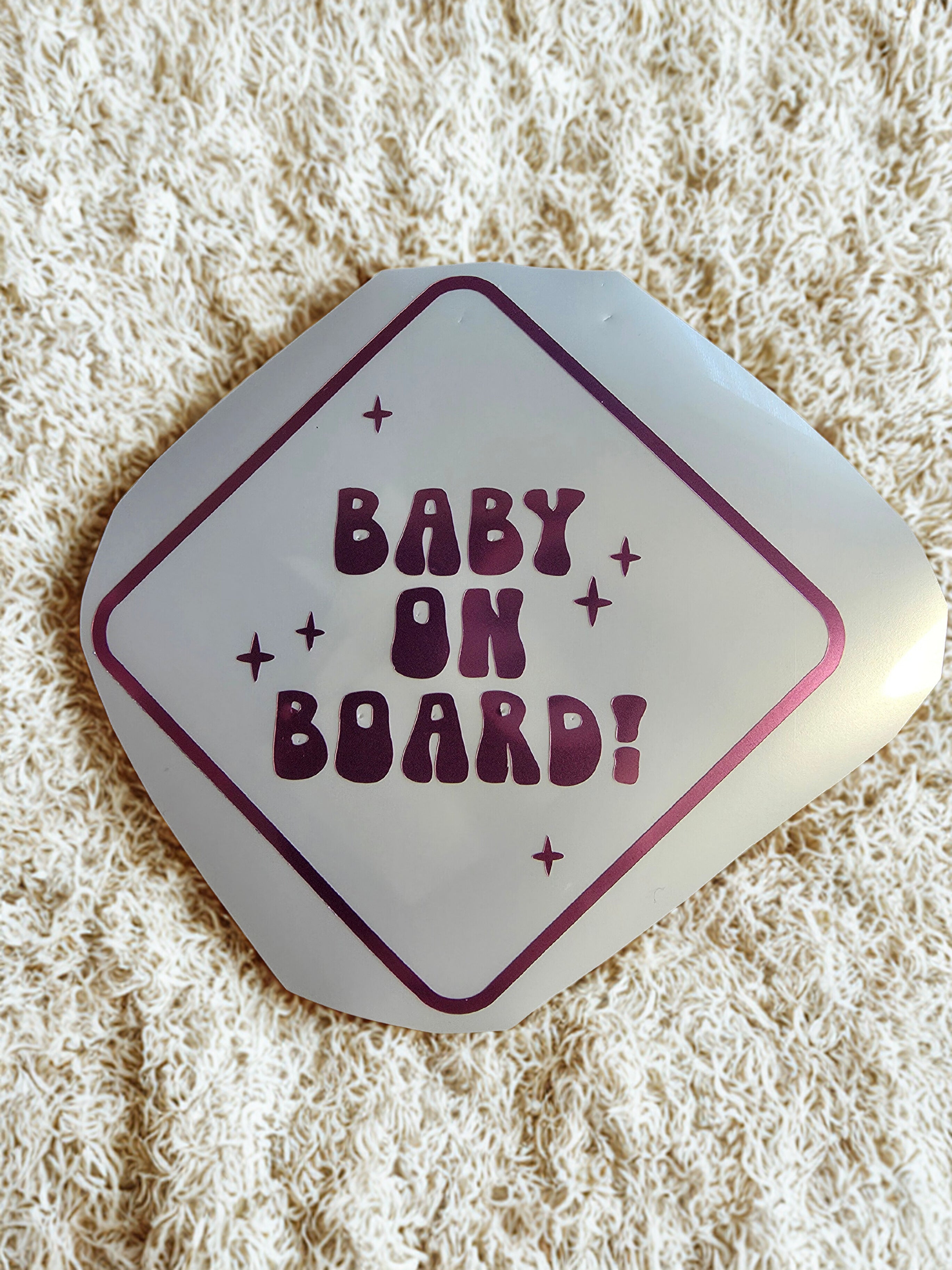 Baby on Board Car Decal